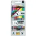 Ars Una: juego de lápices de colores bicolor neón metálico de 12/24 unidades, en forma de triángulo, con sacapuntas