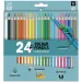 Ars Una: juego de lápices de colores triangulares de 24 colores con sacapuntas