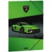 Ars Una: Lamborghini verde carpeta con goma tamaño A/4