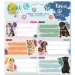 Ars Una: Lindos animales Paquete de etiquetas para cuadernos 3x6 unidades