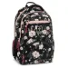 Ars Una: Mochila ergonómica Flowery Black con flores, 33x45x24cm