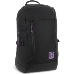 Ars Una: Mochila escolar Cordura negra-violeta para chicas AU-17 32x47x18cm