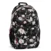 Ars Una: Mochila escolar Flowery Black con flores AU-2, mochila 32x46x22cm