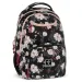 Ars Una: Mochila escolar Flowery Black con flores AU-6, mochila 34x45x26cm
