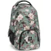 Ars Una: Mochila escolar verde floreada AU-2 32x46x22cm