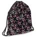 Ars Una: Pearl Blossom Black mochila deportiva con flores, 37,5x46cm
