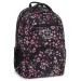 Ars Una: Pearl Blossom Black mochila escolar ergonómica con flores, mochila 33x45x24cm