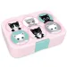 imagen de Ars Una: Think Pink caja de almuerzo dividida con gatos 15,3×21,6×5,2cm 1