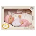 Baby Dream: Muñeca bebé en vestido rosa con accesorios de 35 cm