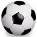 Balón de fútbol blanco y negro de 23 cm