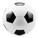 Balón de fútbol de cuero sintético en color blanco-negro tradicional de 23 cm