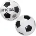 Balón de fútbol de cuero sintético tradicional de 23 cm