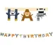 Banner de fiesta de animales divertidos