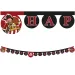 Banner de fiesta de cumpleaños de piratas con la inscripción "Happy Birthday"