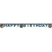 Banner de fiesta de cumpleaños "Happy Birthday" de aventura espacial