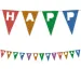 Banner reutilizable de colores con la inscripción Happy Birthday de 200 cm