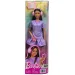 imagen de Barbie: Amigas Fashionista muñeca de moda con auriculares en vestido morado – Mattel 1