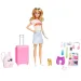 imagen de Barbie®: Aventuras en la Casa de Ensueño muñeca Barbie viajera con accesorios - Mattel 3