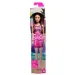 imagen de Barbie Chic muñeca de moda de cabello castaño con vestido rosa de Barbie - Mattel 1