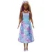 imagen de Barbie Dreamtopia: Muñeca princesa en vestido azul-púrpura con mariposas - Mattel 2