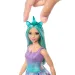 imagen de Barbie Dreamtopia: Muñeca unicornio en vestido azul y morado - Mattel 2
