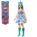 imagen de Barbie Dreamtopia: Muñeca unicornio en vestido azul y morado - Mattel 1