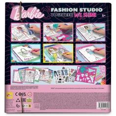imagen de Barbie Juntos Brillamos set de colorear y vestir - Lisciani 4