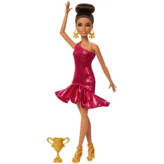 imagen de Barbie: Muñeca de carrera de baile de salón con trofeo - Mattel 2
