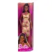 imagen de Barbie: Muñeca Fashionista estilosa con vestido a cuadros y estampado floral - Mattel 1