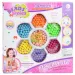Beads Series: Set de cuentas para hacer joyas con 100+ cuentas de colores y a rayas