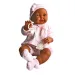 Bebé criollo en ropa rosa de 45cm
