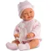 Bebé niña con vestido rosa 45cm