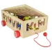 imagen de Beilaluna: Carrito de arrastre de formas de madera con letras 4