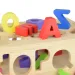 imagen de Beilaluna: Carrito de arrastre de formas de madera con letras 6