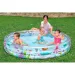 imagen de Bestway: Piscina inflable transparente de tres anillos con diseño de mundo acuático 183x33cm 3