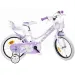 Bicicleta de niña blanca de 16 pulgadas - Dino Bikes