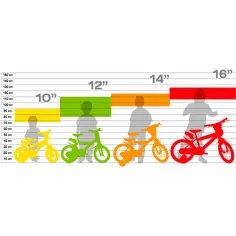imagen de Bicicleta infantil Little Heart rosa-blanco tamaño 16 - bicicleta Dino Bikes 2