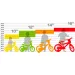 imagen de Bicicleta infantil rosa-blanca Hello Kitty tamaño 16 - bicicleta Dino Bikes 2