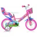 imagen de Bicicleta infantil rosa de Peppa Pig tamaño 12 - bicicleta Dino Bikes 1