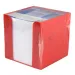 Bloc de notas en soporte rojo de 750 hojas 9x9x9cm
