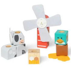 imagen de Blockables: Amigos de la granja juego de construcción de madera - Melissa & Doug 2