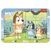 Bluey 2 en 1 rompecabezas de bebé enmarcado - Trefl