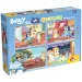 imagen de Bluey y sus amigos 2 en 1 rompecabezas maxi de 4x48 piezas y libro para colorear 35x25cm - Lisciani 1