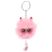 Bolsa con pompones y ojos - rosa