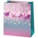 Bolsa de regalo de corazones de ganchillo de tamaño normal 11x6x14