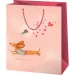 Bolsa de regalo de tamaño normal con diseño de perro Dachshund 11x6x14cm
