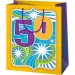 Bolsa de regalo exclusiva de tamaño normal del 50 aniversario 11x6x15cm