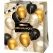 Bolsa de regalo exclusiva grande con diseño de globos 27x14x33cm
