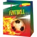 Bolsa de regalo exclusiva mediana con diseño de balón de fútbol 18x23x10cm