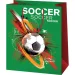 Bolsa de regalo gigante con estampado de balón de fútbol 33x15x44,5cm